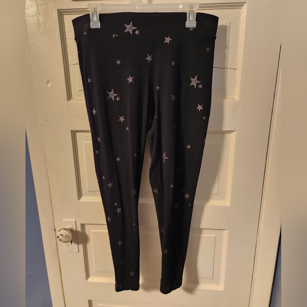 Torrid black leggings w/silver stars Size 1 (14)
